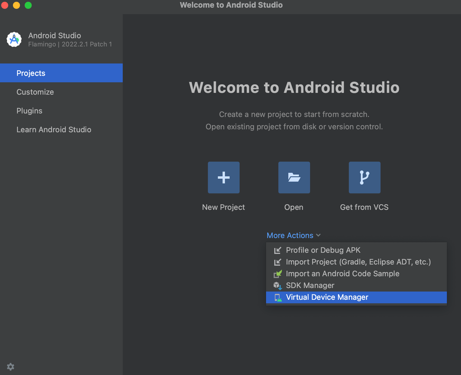 Android Studio configure.