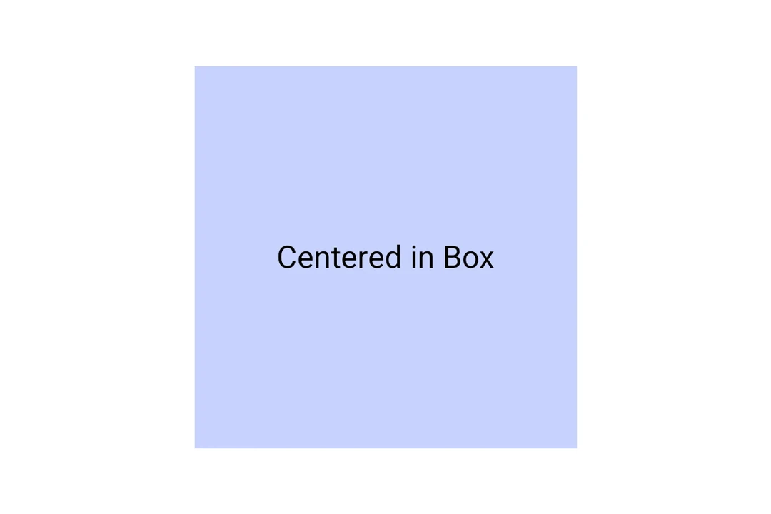 Material 3 Box with text content centered inside