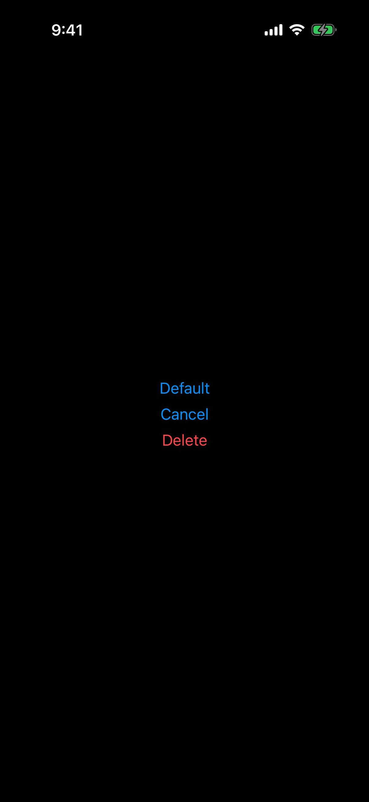 Three buttons showing the default, cancel, and red destructive roles