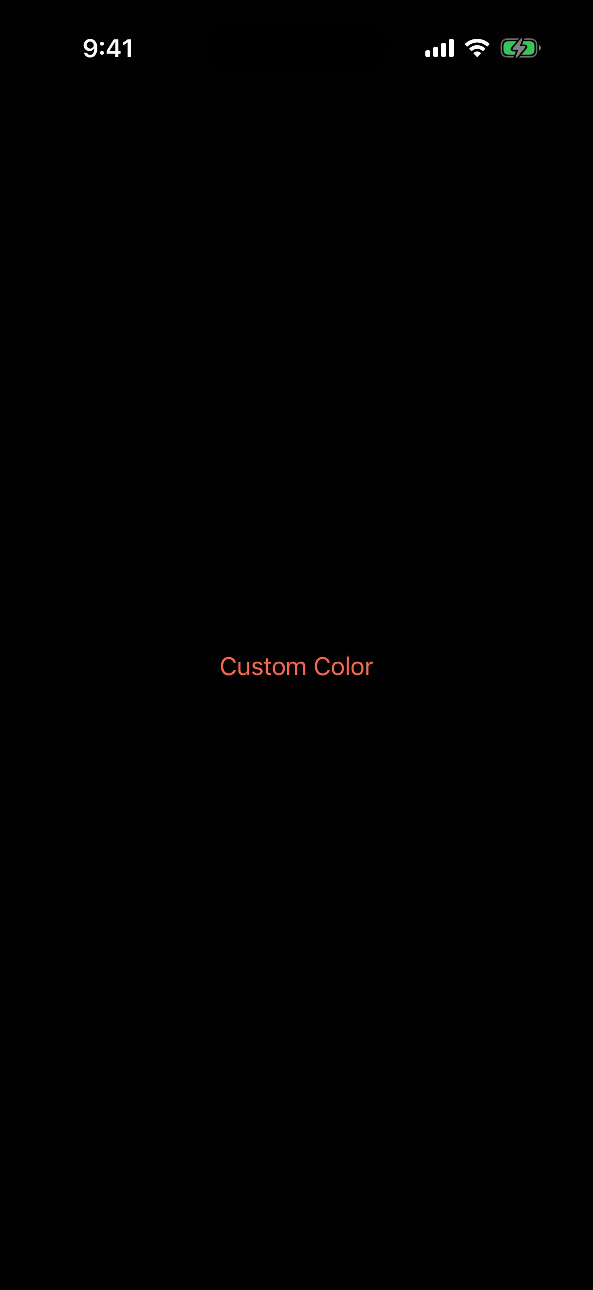 A Custom Color button tinted tomato red