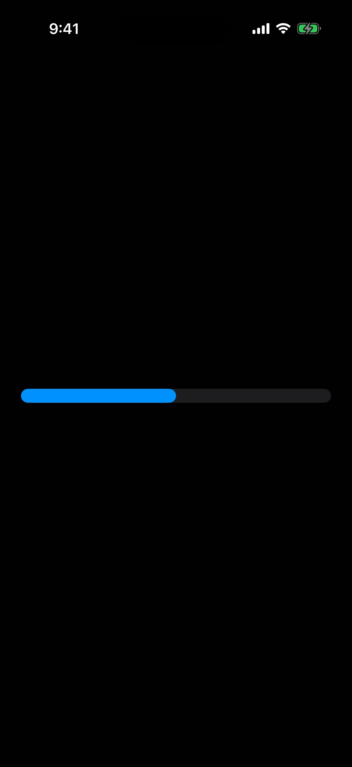 A basic gauge rendered on iOS