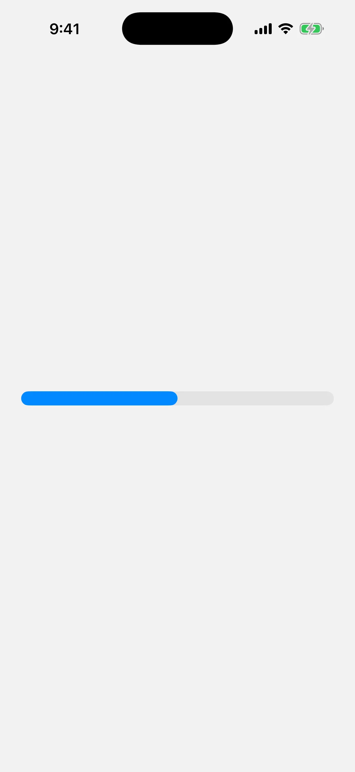 A basic gauge rendered on iOS