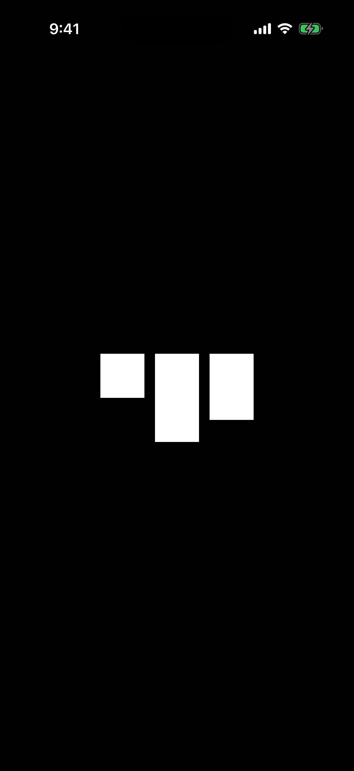 Three rectangles of different heights aligned to the top edge in an HStack