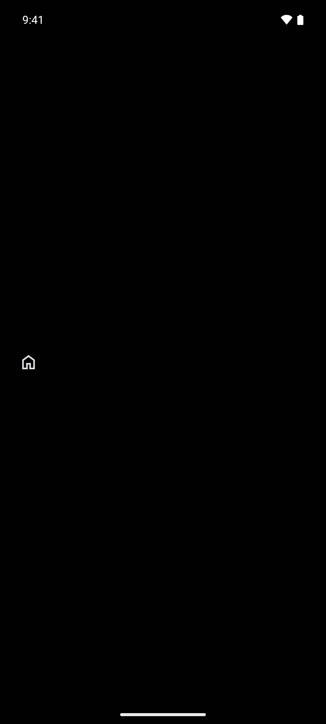 A house outline icon at the default size