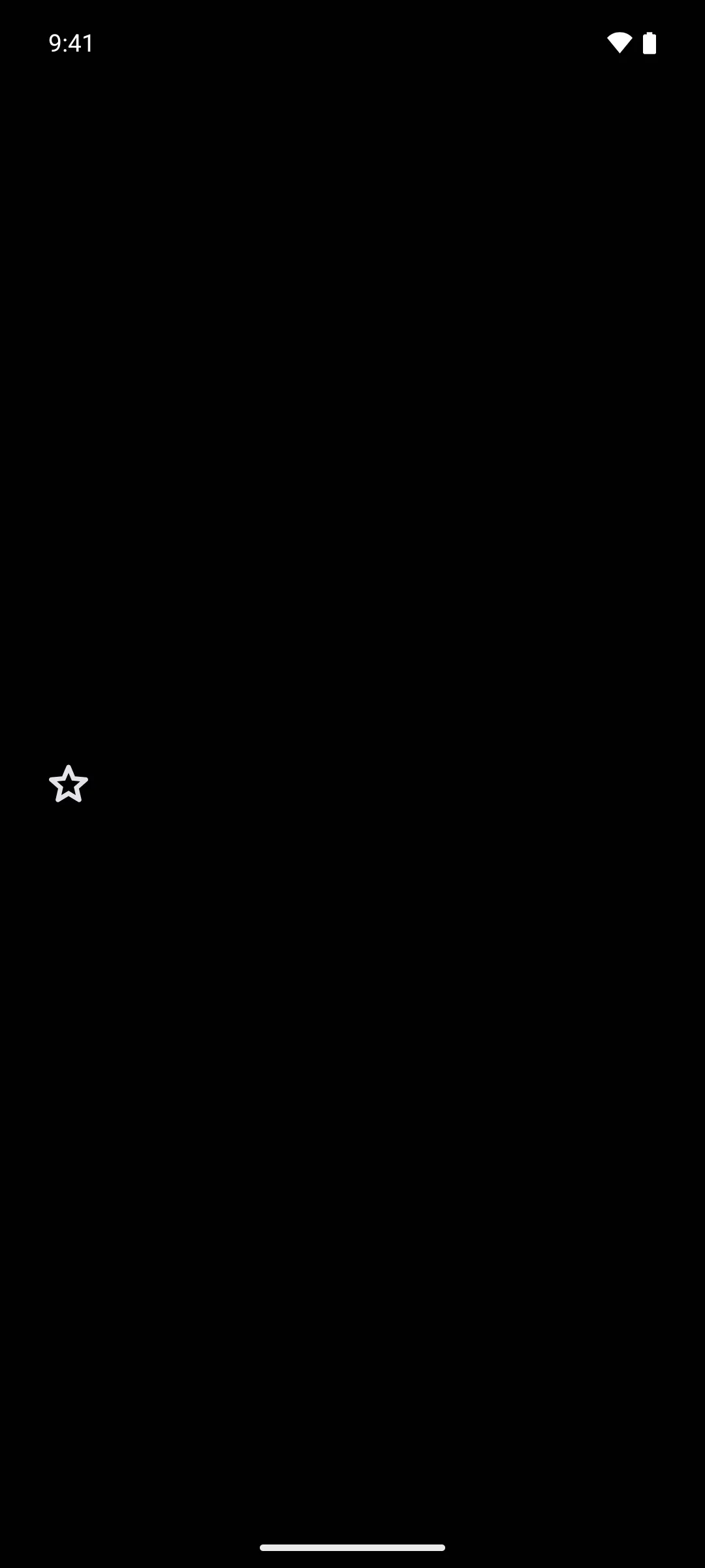 A rounded star outline icon downloaded with the material symbols command line tool
