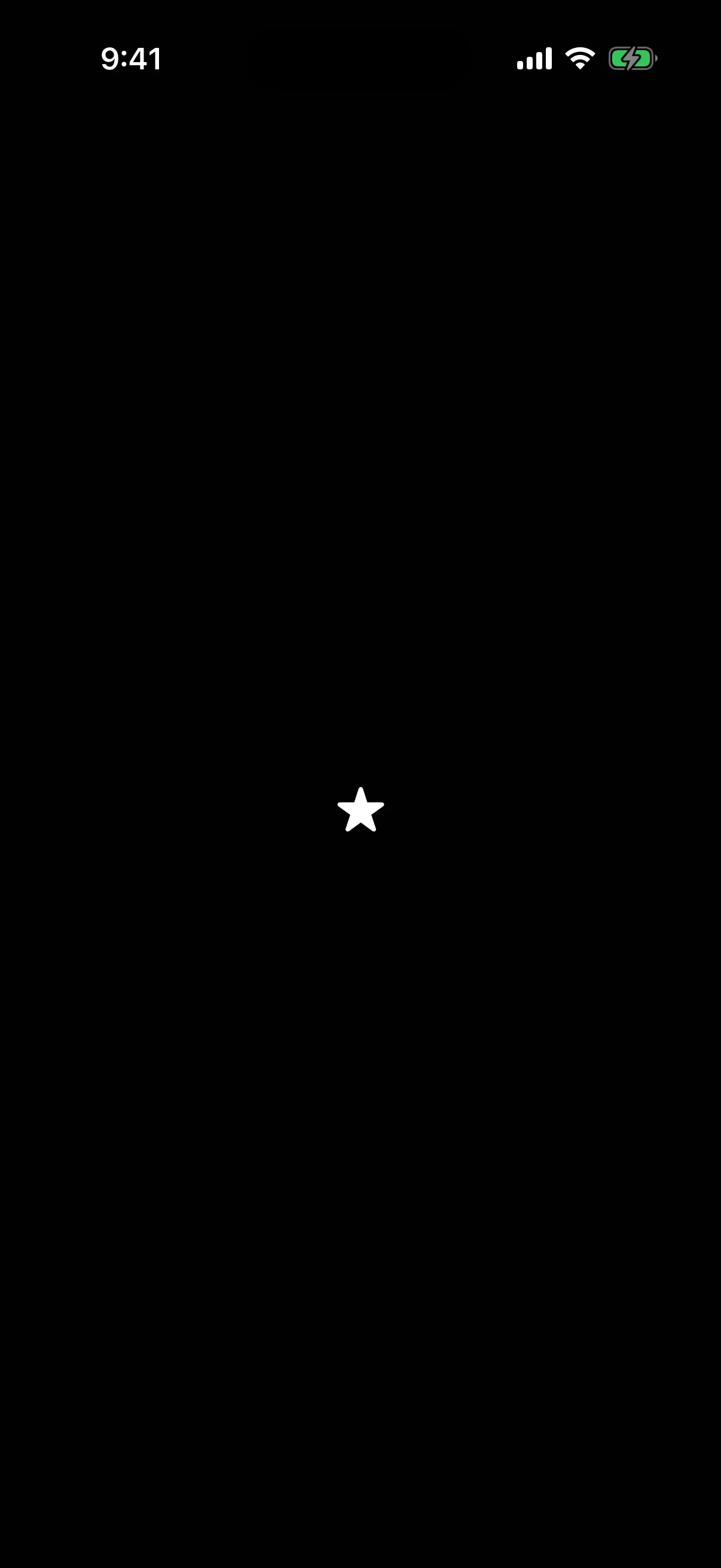 A star SF Symbol rendered at its default size