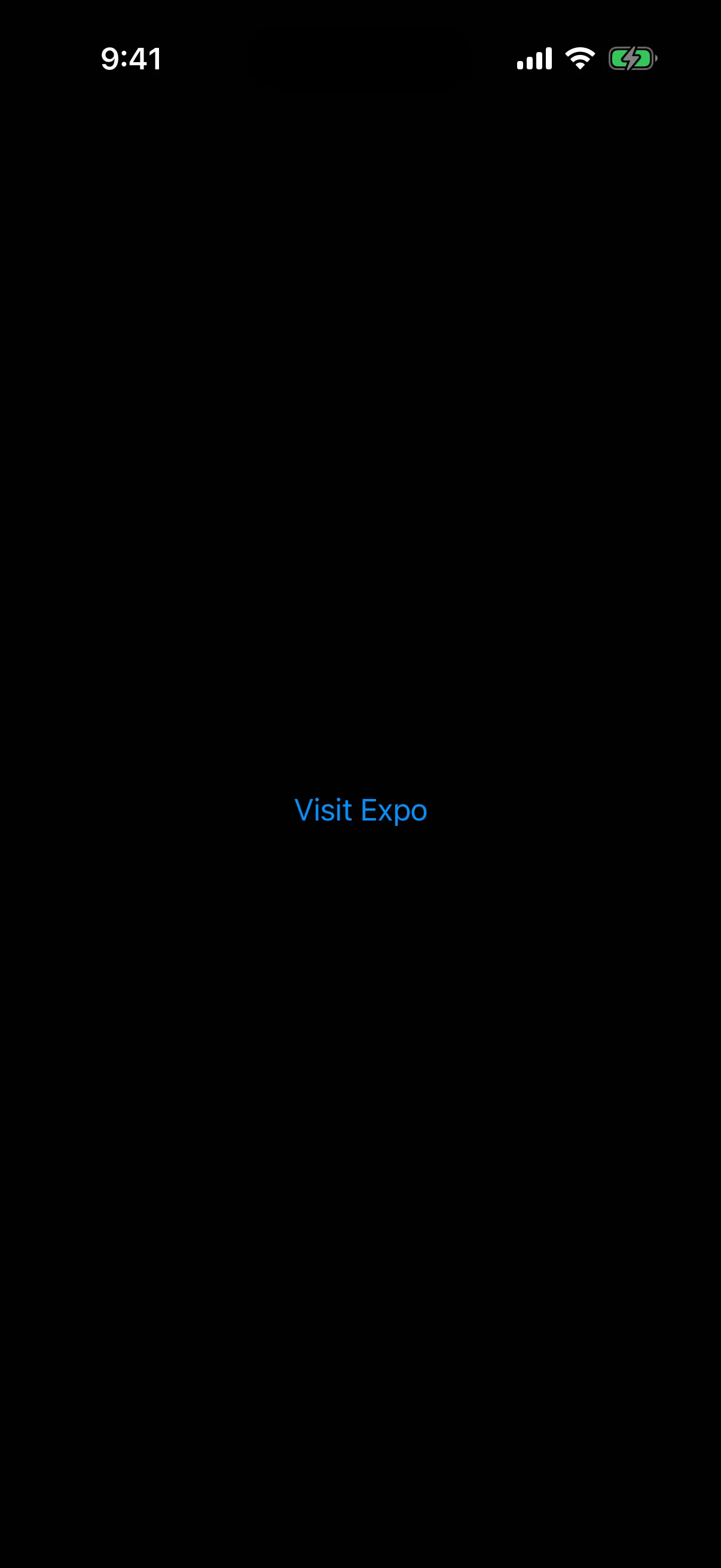 A blue Visit Expo text link
