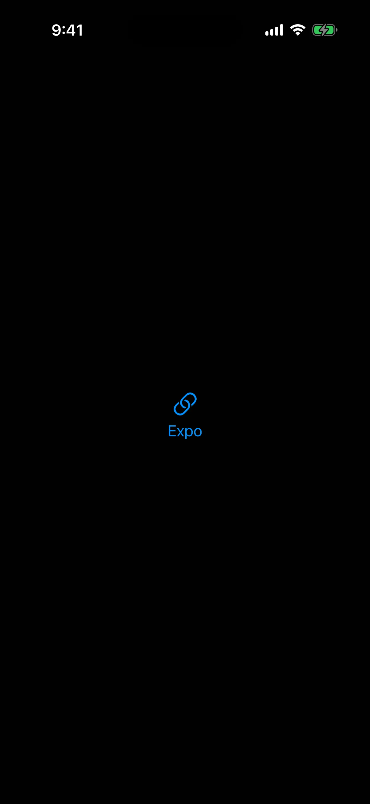 A link SF Symbol above the text Expo, both tinted blue