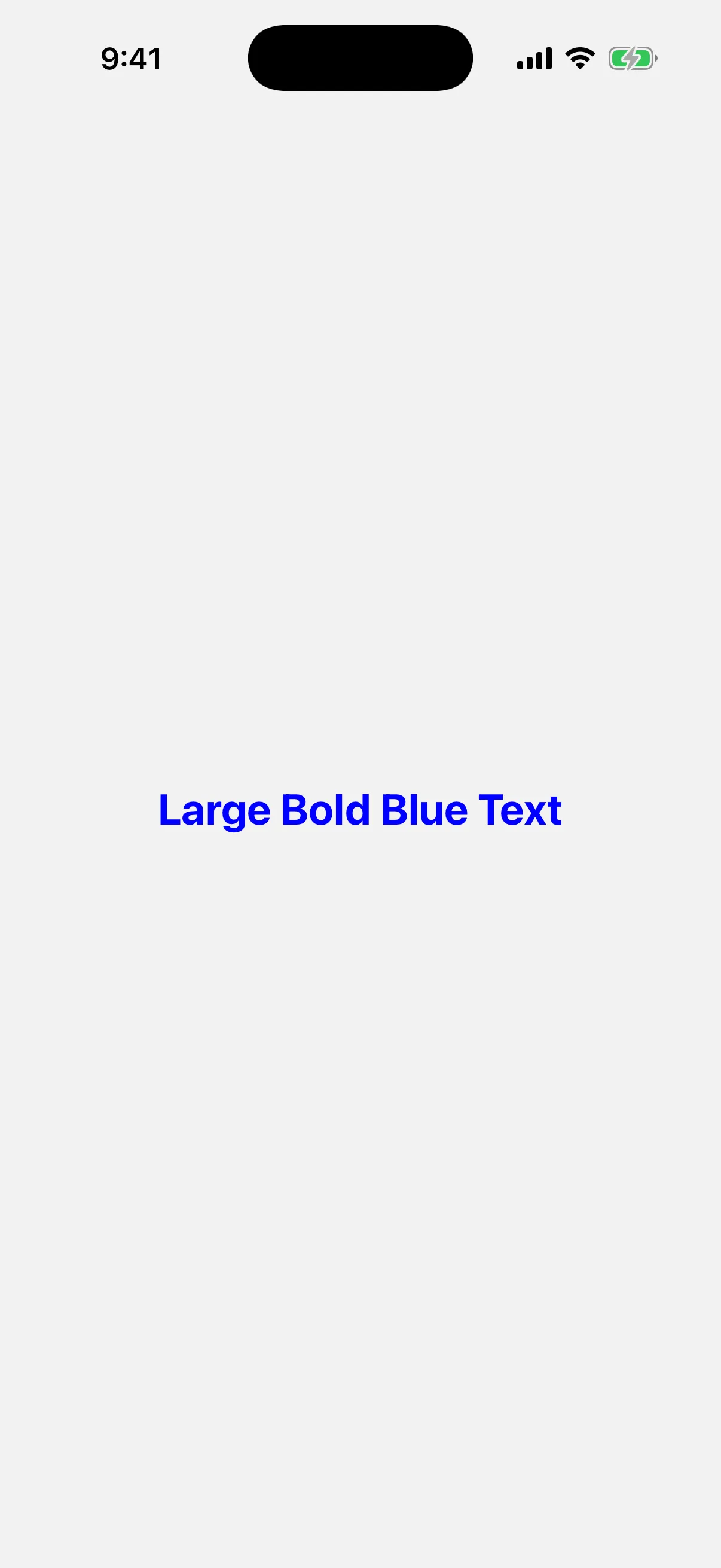 The words Large Bold Blue Text rendered in a large bold blue font