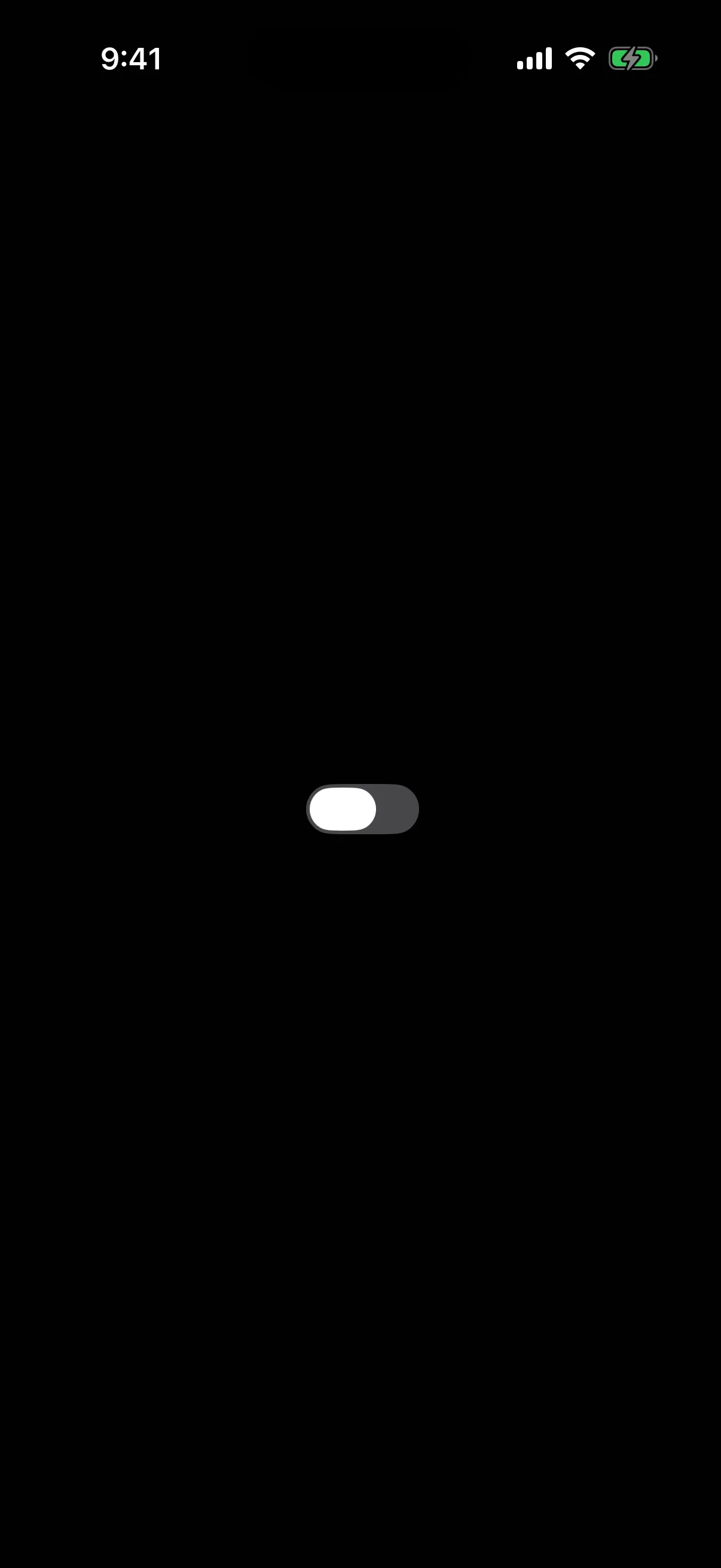 A switch on its own, with no visible label text