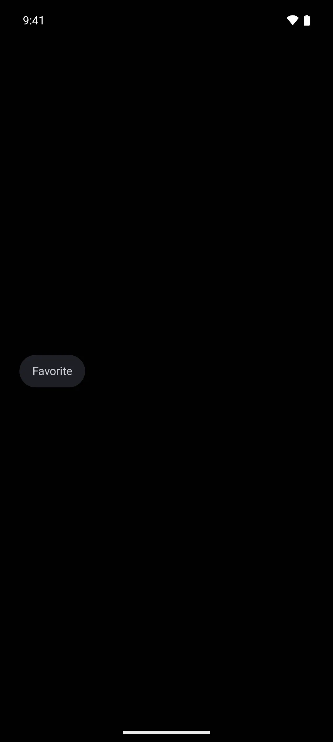 An unchecked toggle button labelled Favorite
