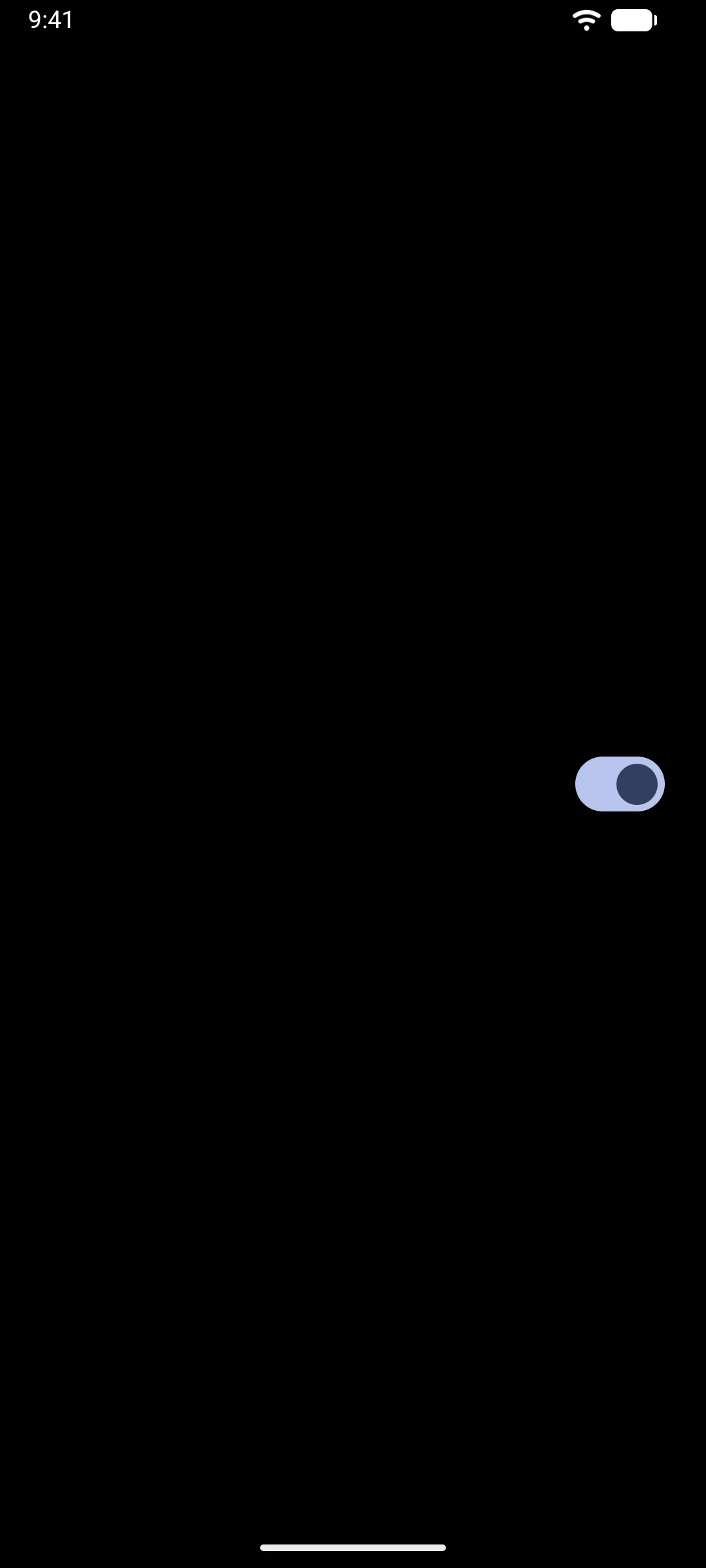 An on switch with the label Enable notifications