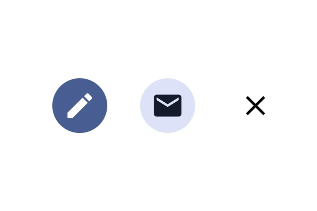 Filled, filled tonal, and standard Material 3 icon buttons