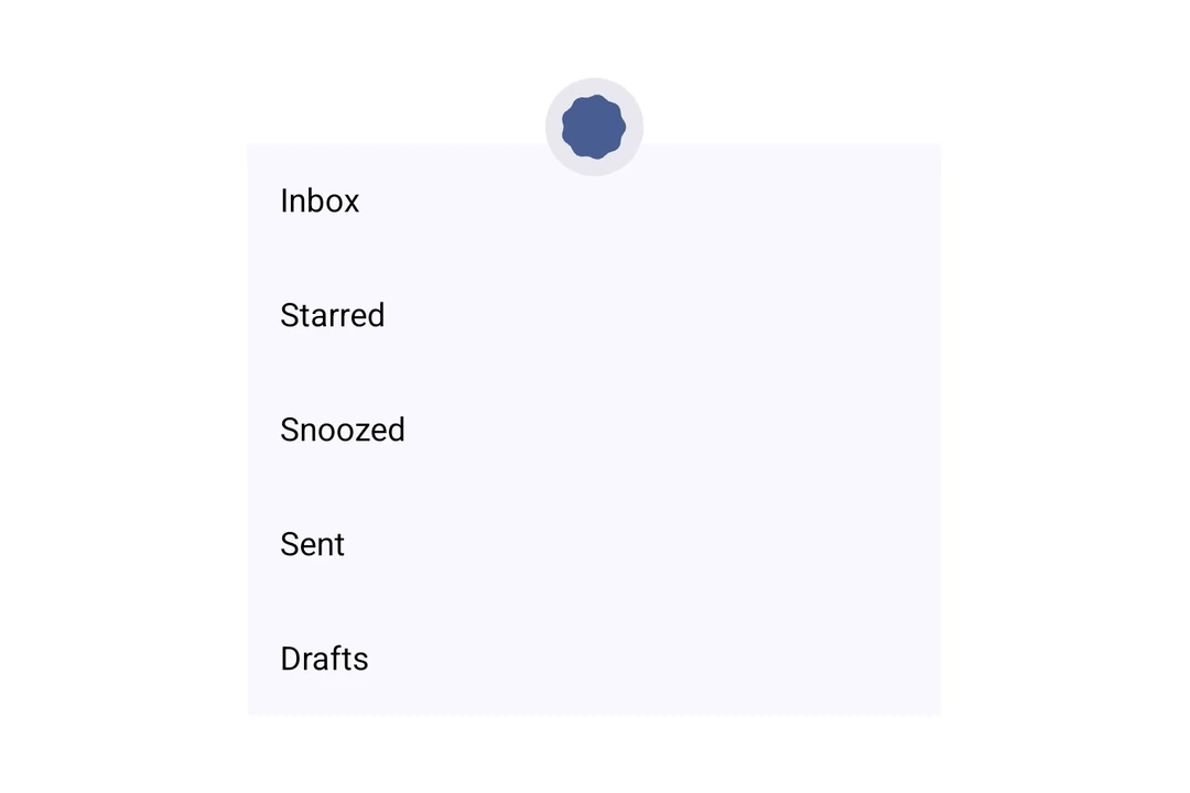 PullToRefreshBox showing the Material 3 loading indicator above a list
