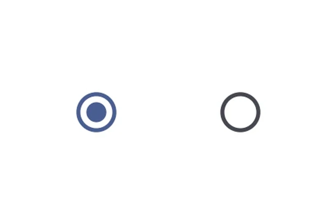 Selected and unselected Material 3 radio buttons