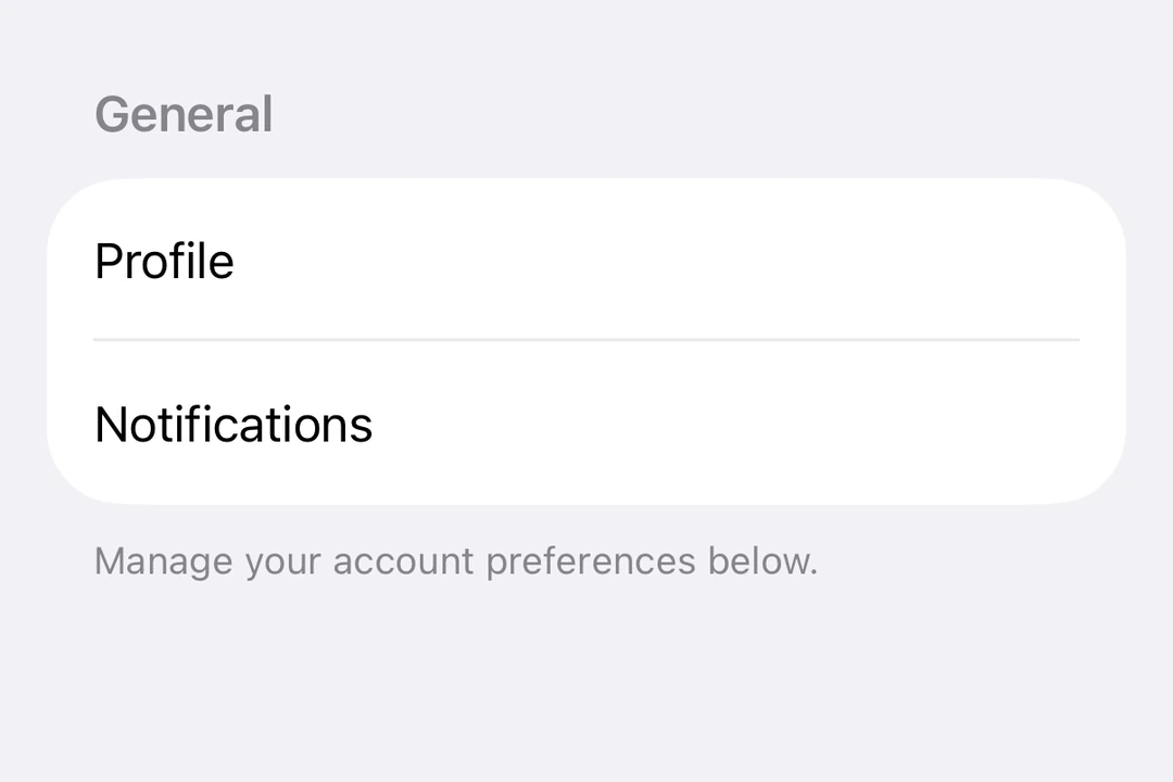 Two Sections within a Form, each with a header and grouped Toggles