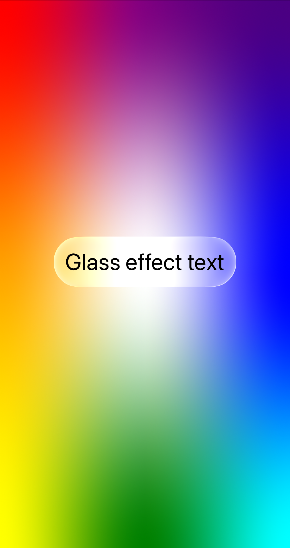 Liquid Glass effect