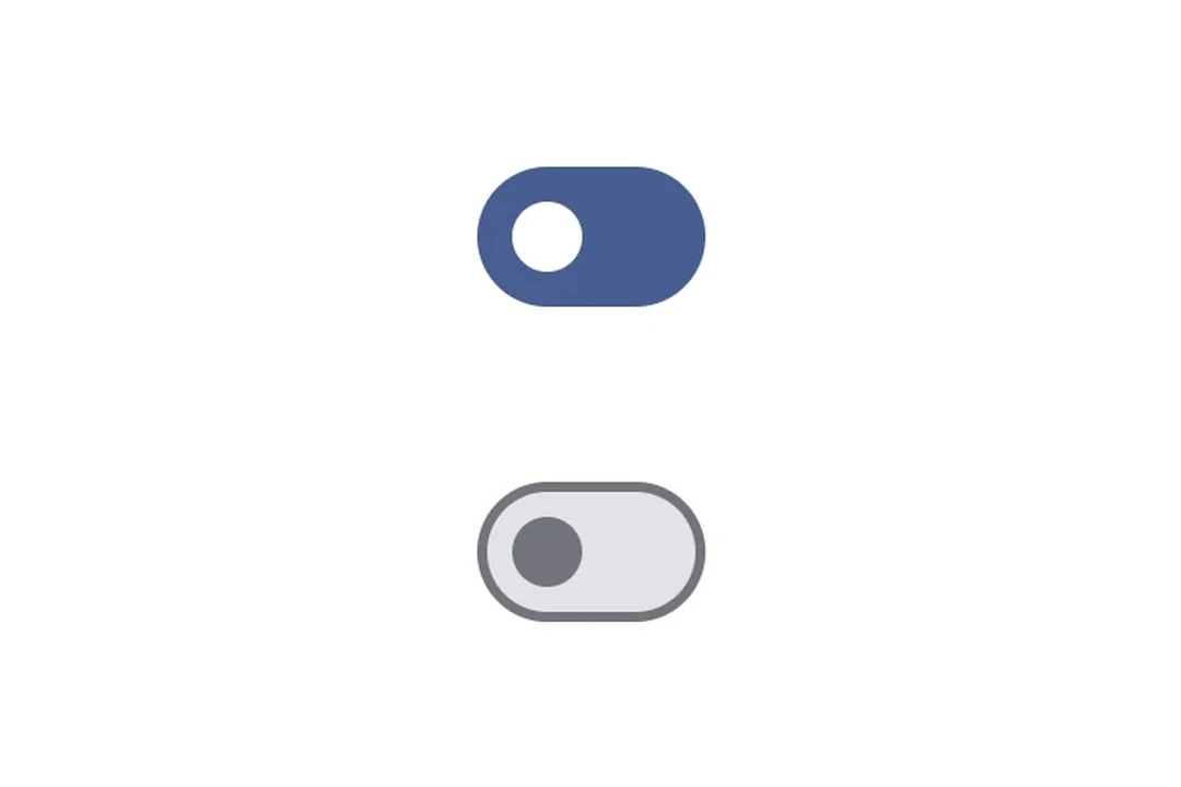 Two Material 3 switches showing on and off states