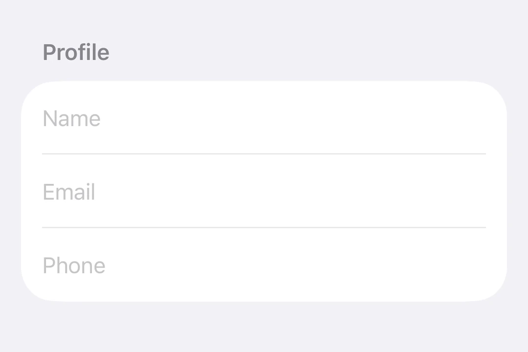 TextField and SecureField inside a Form